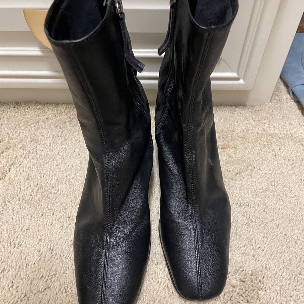 Zara Squared Toe Booties - image 7